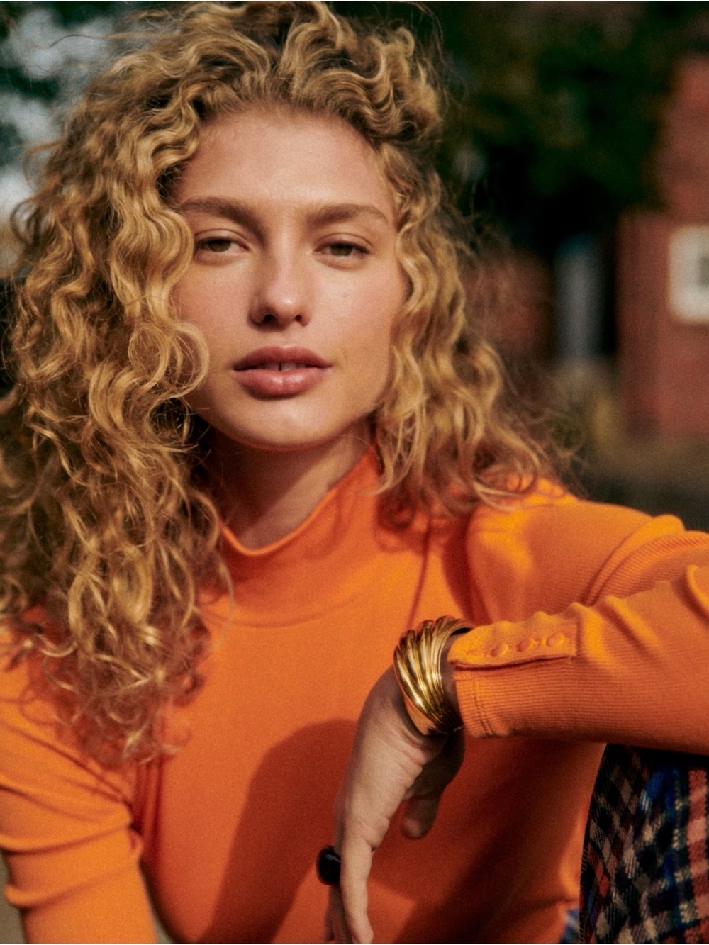 NWT - Sézane Felix top in orange - size L